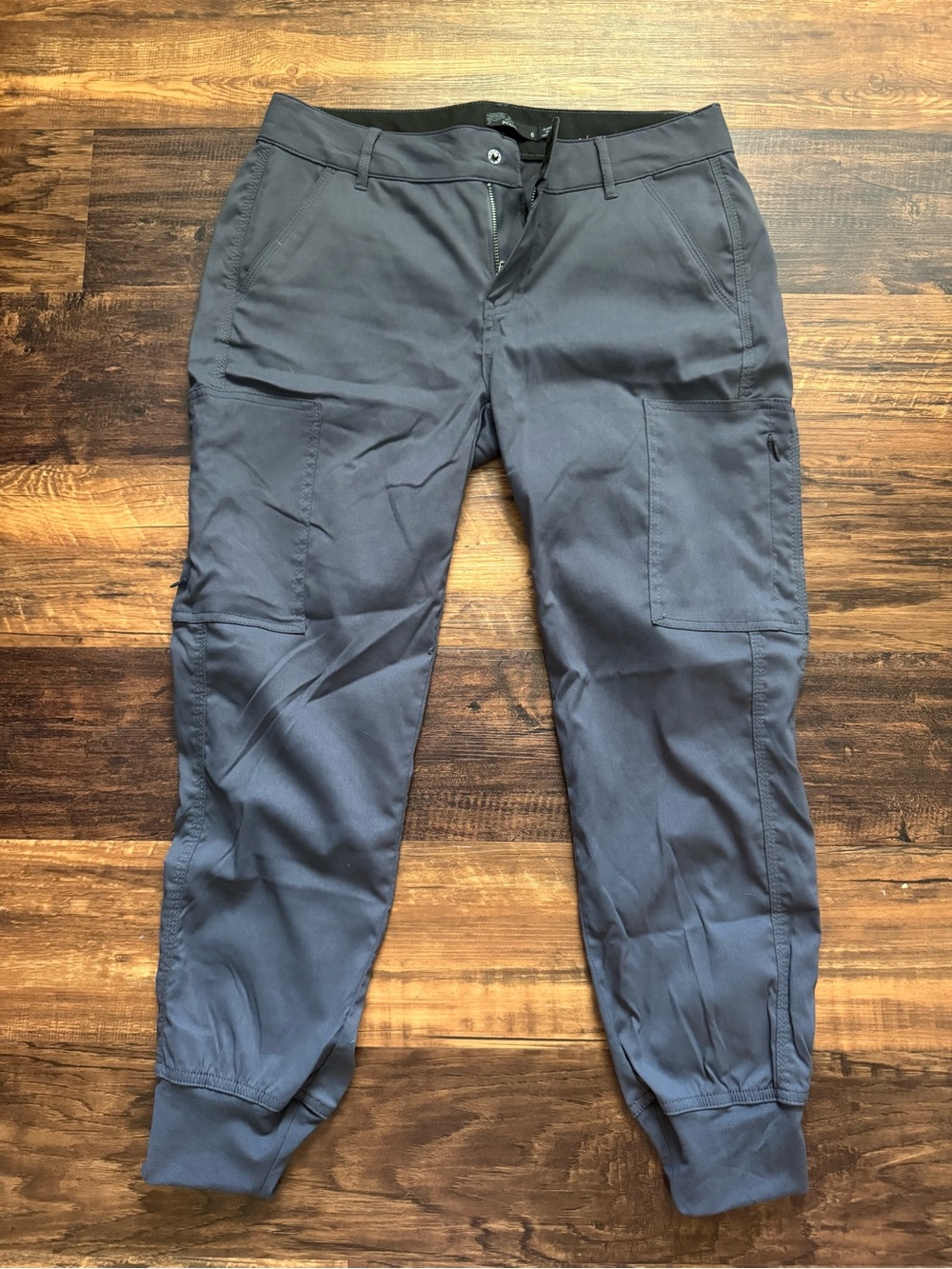 Prana Jogger Pants in Dark Slate  - Casual Utility Style with inner drawstring